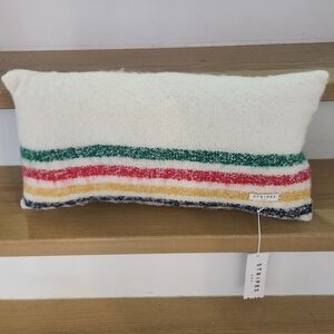Striped Cream Accent Pillow